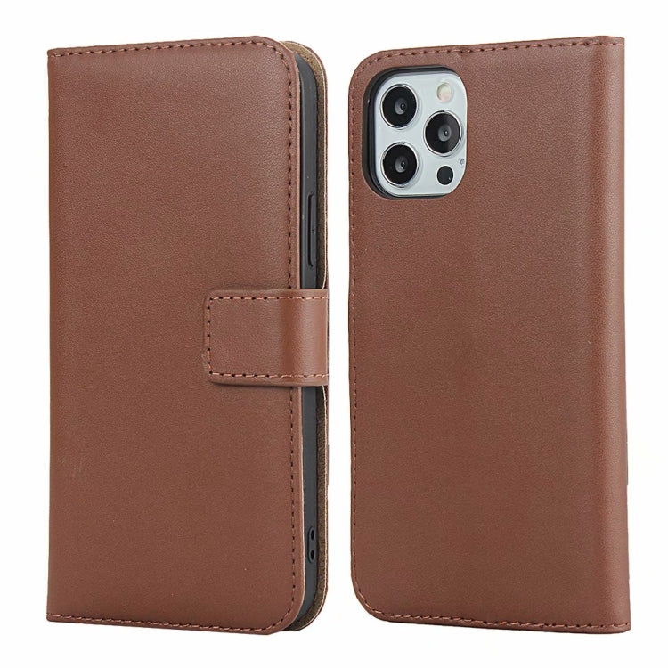 Plain Texture Cowhide Leather Horizontal Flip Case with Magnetic Clasp & Holder & Card Slots & Wallet