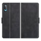 For Samsung Galaxy A02/M02 Dual-side Magnetic Buckle Horizontal Flip Leather Case with Holder & Card Slots & Wallet