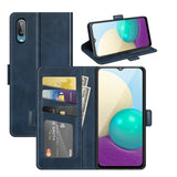 For Samsung Galaxy A02/M02 Dual-side Magnetic Buckle Horizontal Flip Leather Case with Holder & Card Slots & Wallet