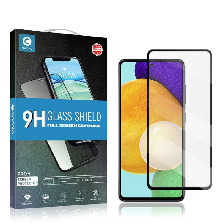 For Samsung Galaxy A52 mocolo 0.33mm 9H 2.5D Full Glue Tempered Glass Film