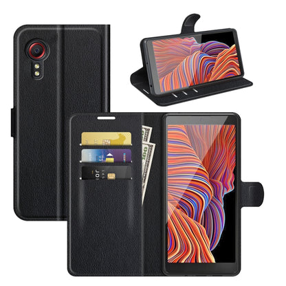 For Samsung Galaxy Xcover 5 / Xcover 5S Litchi Texture Horizontal Flip Protective Case with Holder & Card Slots & Wallet