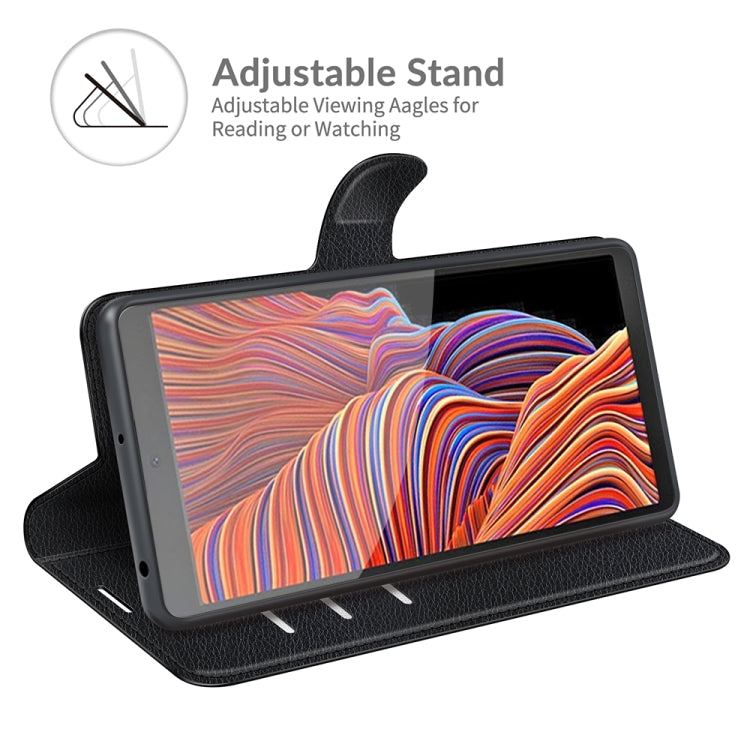 For Samsung Galaxy Xcover 5 / Xcover 5S Litchi Texture Horizontal Flip Protective Case with Holder & Card Slots & Wallet