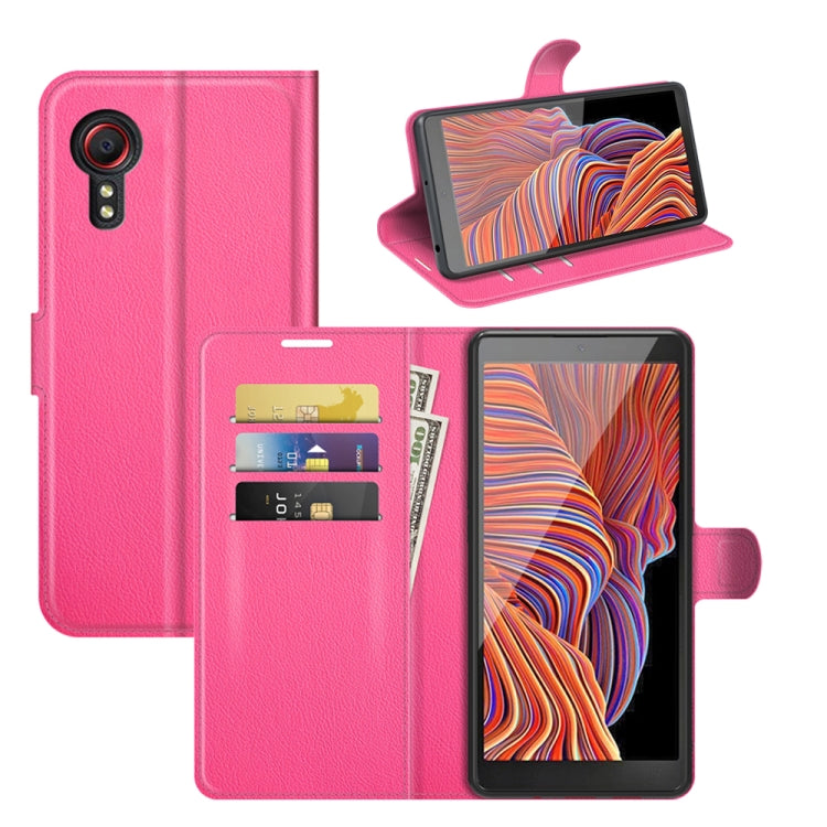 For Samsung Galaxy Xcover 5 / Xcover 5S Litchi Texture Horizontal Flip Protective Case with Holder & Card Slots & Wallet