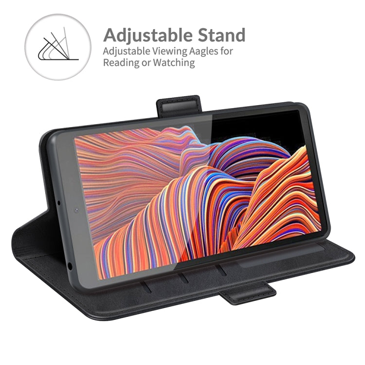 For Samsung Galaxy Xcover 5 / Xcover 5S Dual-side Magnetic Buckle Horizontal Flip Leather Case with Holder & Card Slots & Wallet