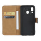 Leather Horizontal Flip Holster for Samsung Galaxy A40 with Magnetic Clasp and Bracket and Card Slot and Wallet
