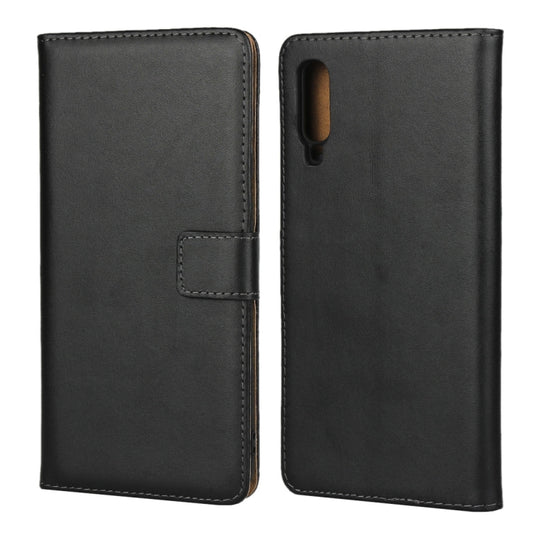 Leather Horizontal Flip Holster for Samsung Galaxy A70 with Magnetic Clasp and Bracket and Card Slot and Wallet