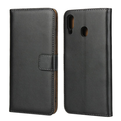 Leather Horizontal Flip Holster for Samsung Galaxy M20 with Magnetic Clasp and Bracket and Card Slot and Wallet