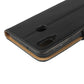 Leather Horizontal Flip Holster for Samsung Galaxy M20 with Magnetic Clasp and Bracket and Card Slot and Wallet