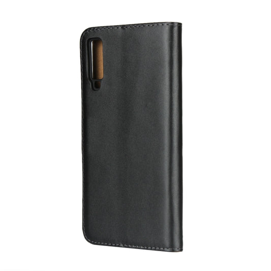 Leather Horizontal Flip Holster for Samsung Galaxy A7 2018/A750 with Magnetic Clasp and Bracket and Card Slot and Wallet
