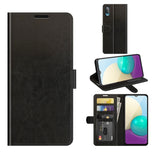 For Samsung Galaxy A02 / M02 R64 Texture Single Horizontal Flip Protective Case with Holder & Card Slots & Wallet& Photo Frame
