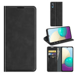 For Samsung Galaxy A02 / M02 Retro-skin Business Magnetic Suction Leather Case with Holder & Card Slots & Wallet