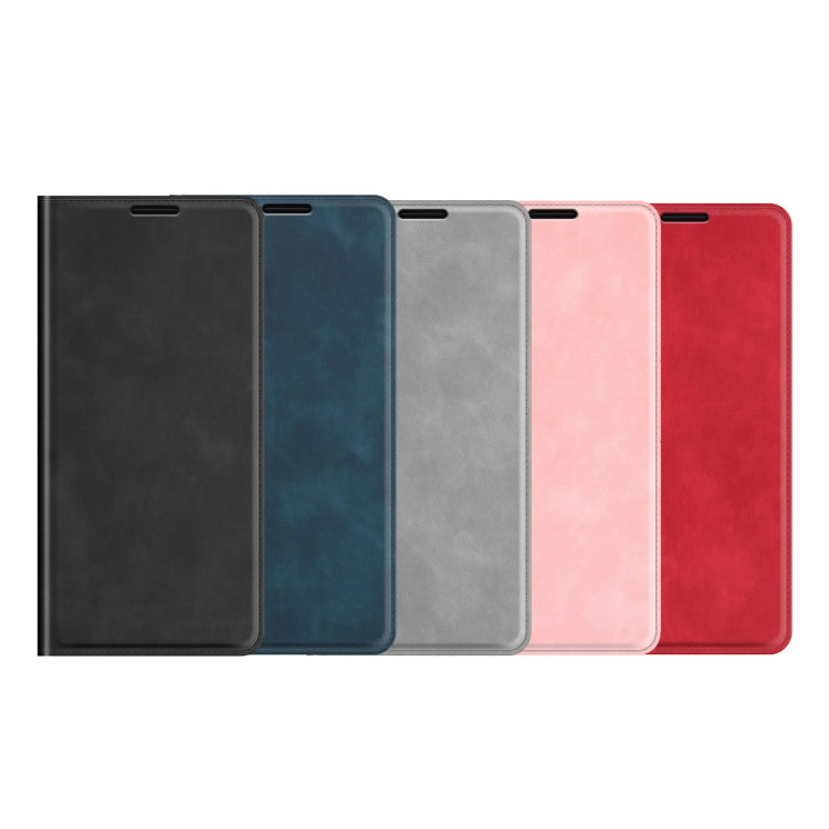 For Samsung Galaxy A02 / M02 Retro-skin Business Magnetic Suction Leather Case with Holder & Card Slots & Wallet