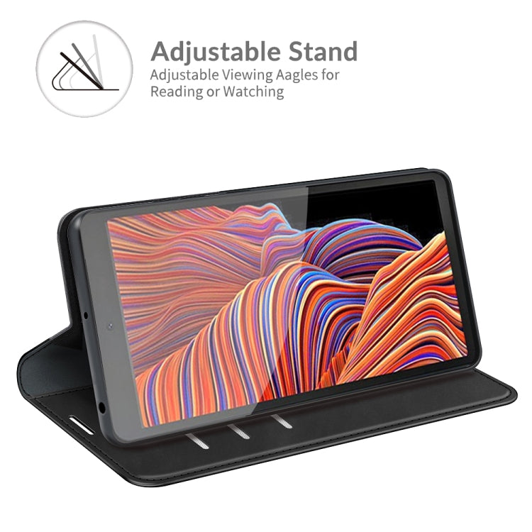 For Samsung Galaxy Xcover 5 / Xcover 5S Retro-skin Business Magnetic Suction Leather Case with Holder & Card Slots & Wallet