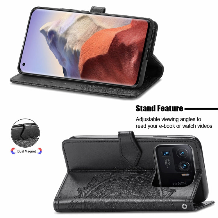 Mandala Embossing Pattern Horizontal Flip Leather Case with Holder & Card Slots & Wallet & Lanyard