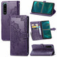 Mandala Flower Embossed Horizontal Flip Leather Case with Bracket / Card Slot / Wallet / Lanyard