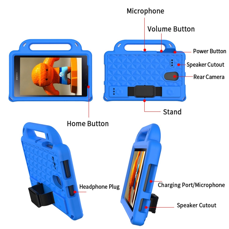 Diamond Series EVA  Anti-Fall Shockproof Sleeve Protective Shell Case with Holder & Strap