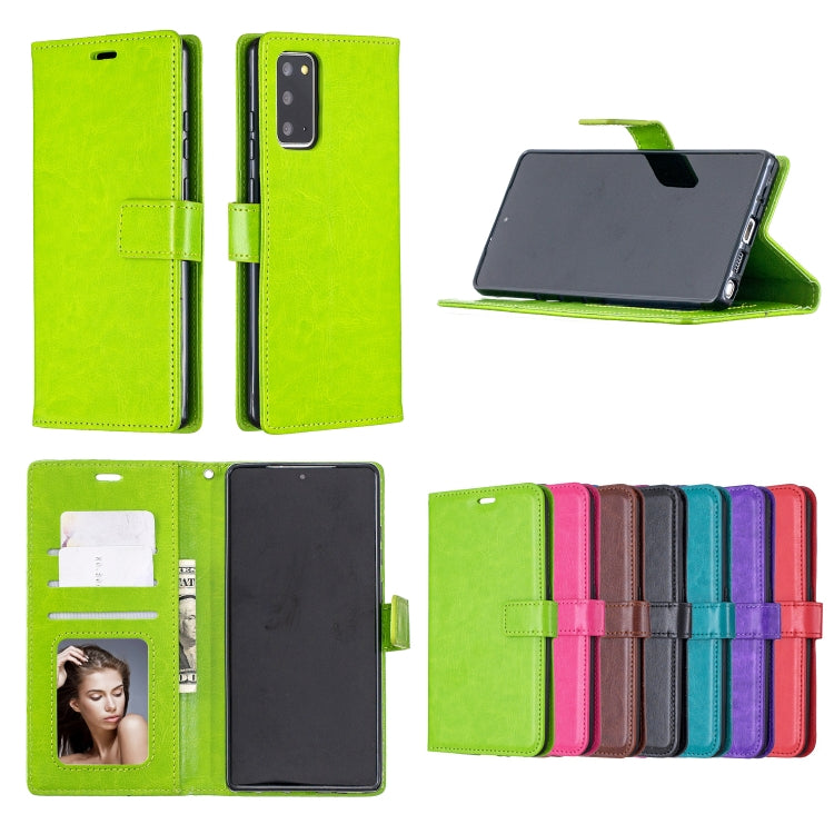For Samsung Galaxy S21 FE Crazy Horse Texture Horizontal Flip Leather Case with Holder & Card Slots & Wallet & Photo Frame