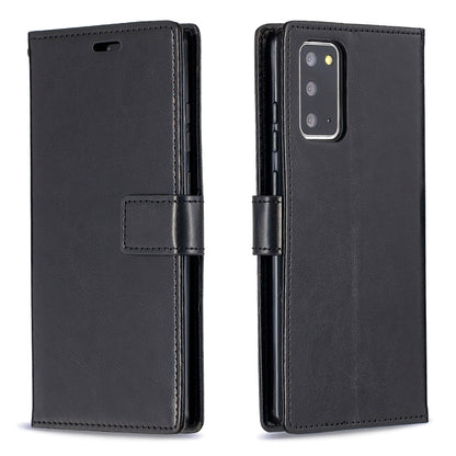For Samsung Galaxy A02s EU Version Crazy Horse Texture Horizontal Flip Leather Case with Holder & Card Slots & Wallet & Photo Frame