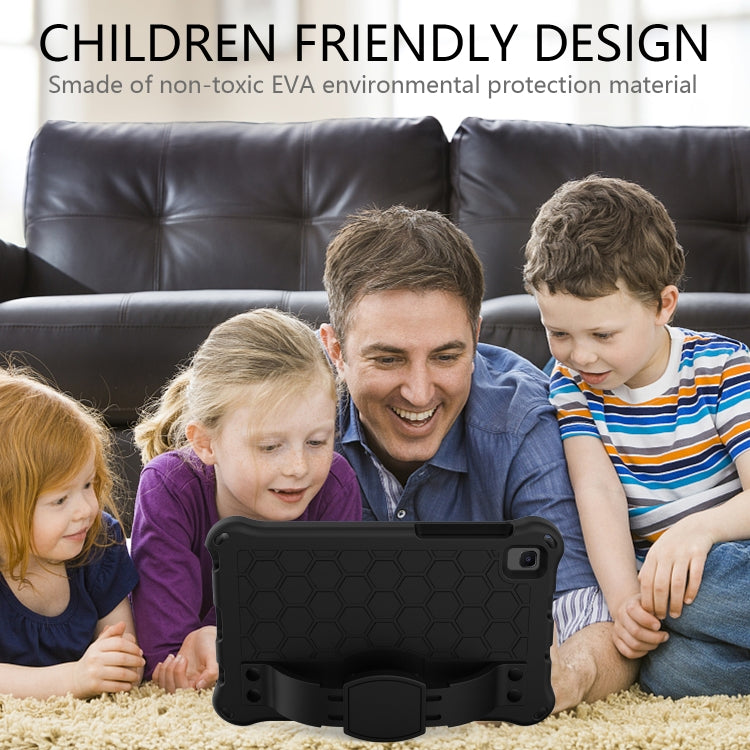 Honeycomb Design EVA + PC Material Four Corner Anti Falling Flat Protective Shell with Strap