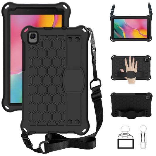 Honeycomb Design EVA + PC Material Four Corner Anti Falling Flat Protective Shell with Strap