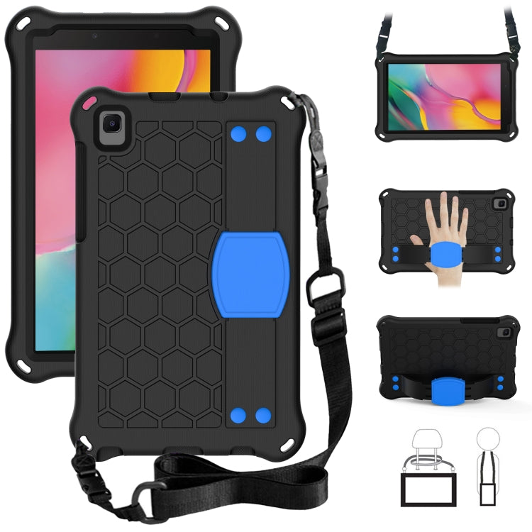 Honeycomb Design EVA + PC Material Four Corner Anti Falling Flat Protective Shell with Strap