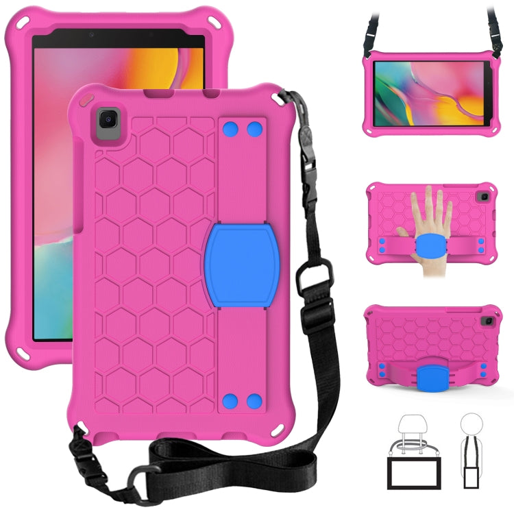 Honeycomb Design EVA + PC Material Four Corner Anti Falling Flat Protective Shell with Strap