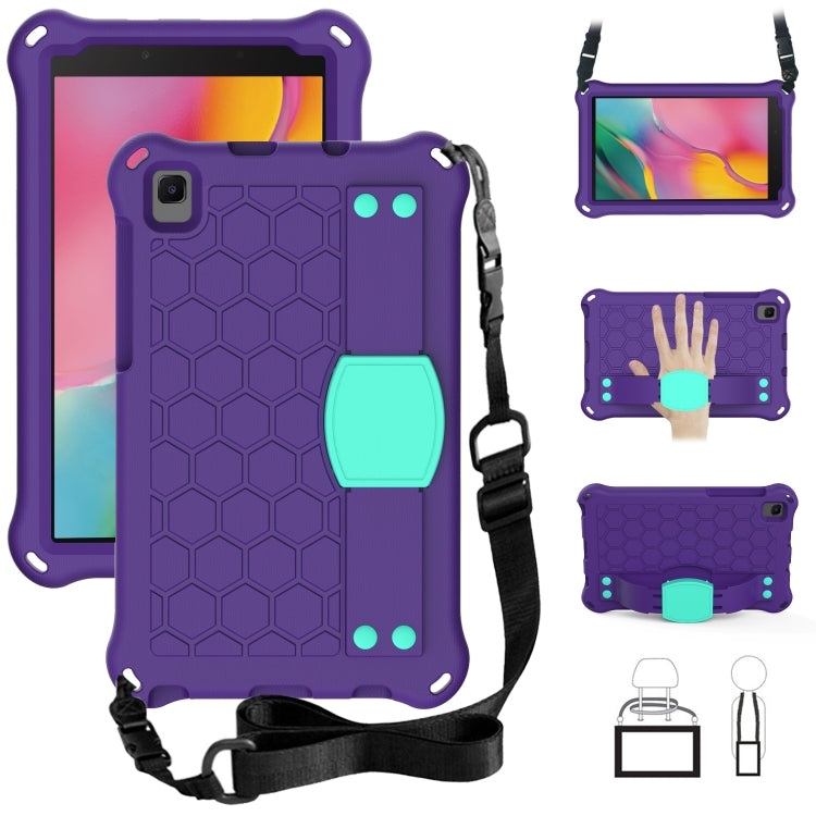 Honeycomb Design EVA + PC Material Four Corner Anti Falling Flat Protective Shell with Strap