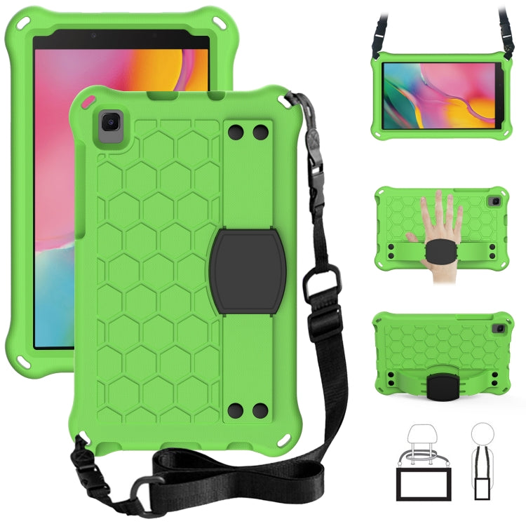 Honeycomb Design EVA + PC Material Four Corner Anti Falling Flat Protective Shell with Strap