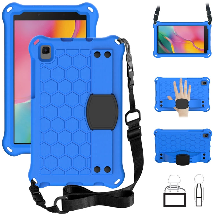 Honeycomb Design EVA + PC Material Four Corner Anti Falling Flat Protective Shell with Strap