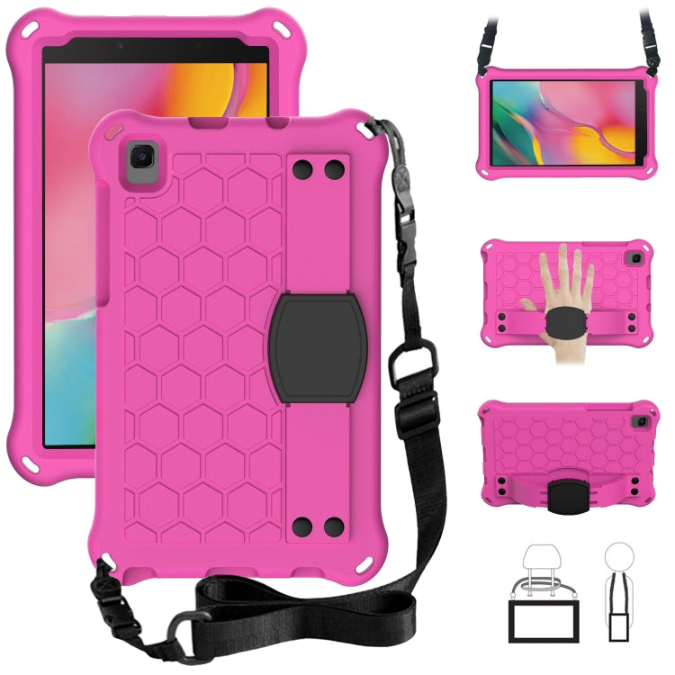 Honeycomb Design EVA + PC Material Four Corner Anti Falling Flat Protective Shell with Strap