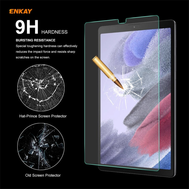 For Samsung Galaxy Tab A7 Lite 8.7 T220 / T225 ENKAY Hat-Prince 0.33mm 9H Surface Hardness 2.5D Explosion-proof Tempered Glass Protector Film