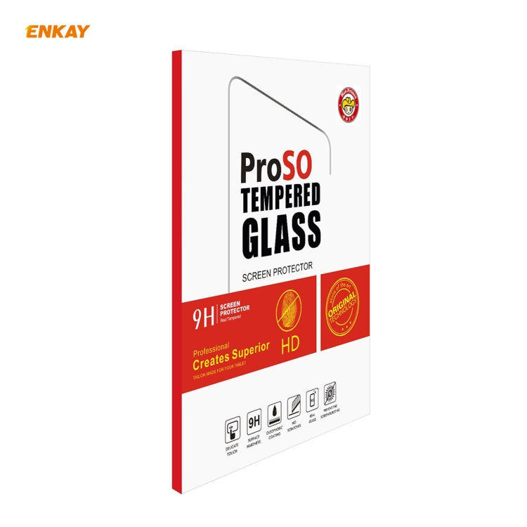 For Samsung Galaxy Tab A7 Lite 8.7 T220 / T225 ENKAY Hat-Prince 0.33mm 9H Surface Hardness 2.5D Explosion-proof Tempered Glass Protector Film