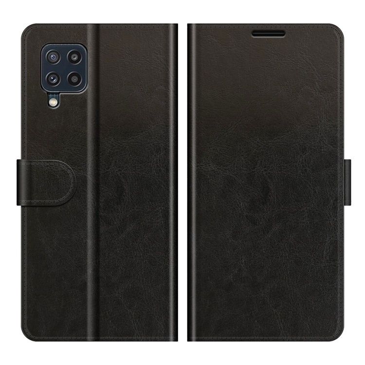 For Samsung Galaxy M32 R64 Texture Single Horizontal Flip Protective Case with Holder & Card Slots & Wallet& Photo Frame