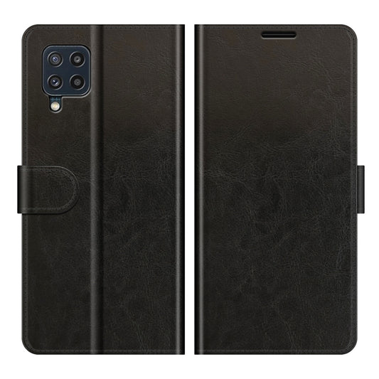 For Samsung Galaxy M32 R64 Texture Single Horizontal Flip Protective Case with Holder & Card Slots & Wallet& Photo Frame