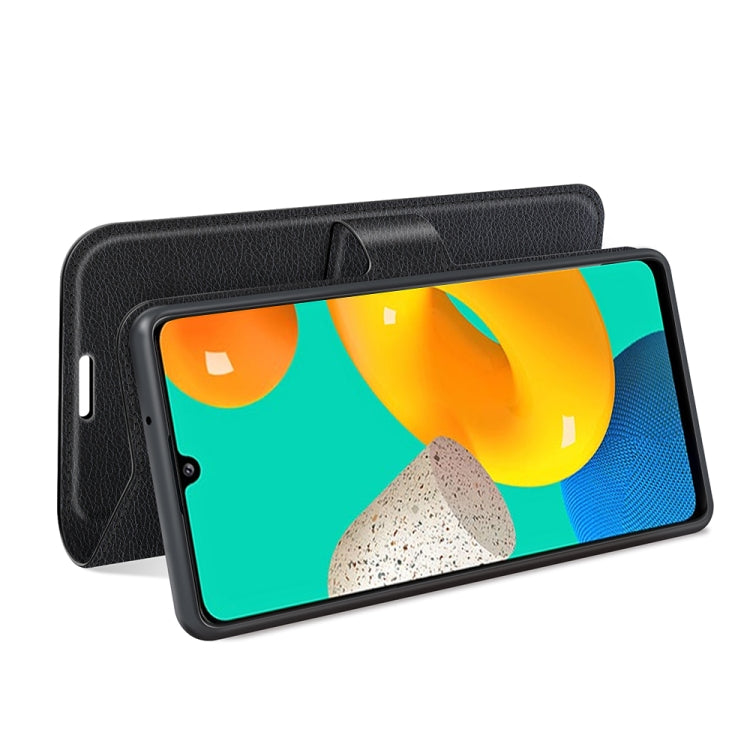 For Samsung Galaxy M32 Litchi Texture Horizontal Flip Protective Case with Holder & Card Slots & Wallet