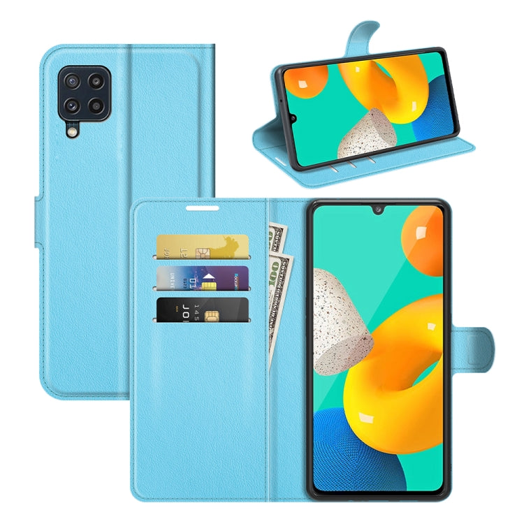 For Samsung Galaxy M32 Litchi Texture Horizontal Flip Protective Case with Holder & Card Slots & Wallet