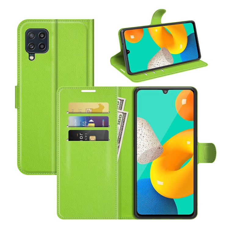 For Samsung Galaxy M32 Litchi Texture Horizontal Flip Protective Case with Holder & Card Slots & Wallet