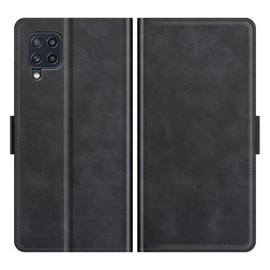 For Samsung Galaxy M32 Dual-side Magnetic Buckle Horizontal Flip Leather Case with Holder & Card Slots & Wallet