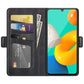 For Samsung Galaxy M32 Dual-side Magnetic Buckle Horizontal Flip Leather Case with Holder & Card Slots & Wallet