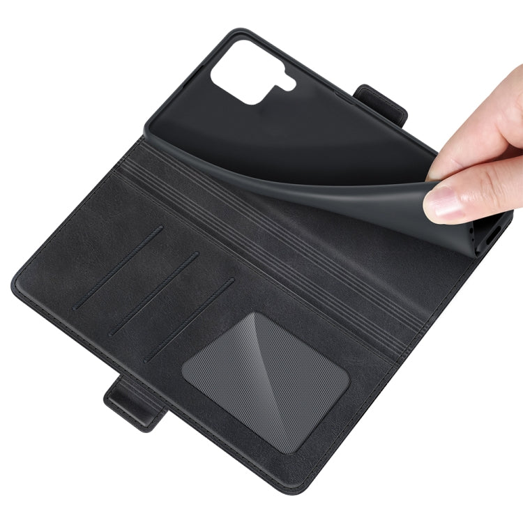 For Samsung Galaxy M32 Dual-side Magnetic Buckle Horizontal Flip Leather Case with Holder & Card Slots & Wallet