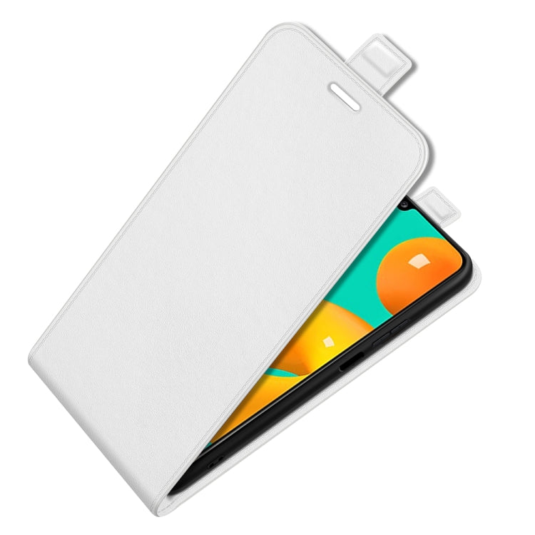 For Samsung Galaxy M32 R64 Texture Single Vertical Flip Leather Protective Case with Card Slots & Photo Frame