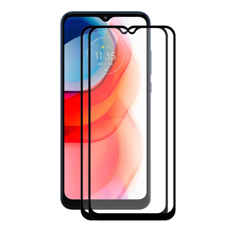 2 PCS ENKAY Hat-Prince Full Glue 0.26mm 9H 2.5D Tempered Glass Screen Protector Full Coverage Film