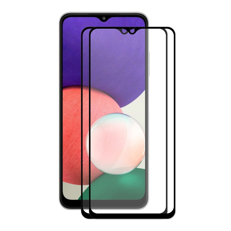 2 PCS ENKAY Hat-Prince Full Glue 0.26mm 9H 2.5D Tempered Glass Screen Protector Full Coverage Film