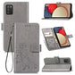 Four-leaf Clasp Embossed Buckle Mobile Phone Protection Leather Case with Lanyard & Card Slot & Wallet & Bracket Function