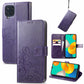 Four-leaf Clasp Embossed Buckle Mobile Phone Protection Leather Case with Lanyard & Card Slot & Wallet & Bracket Function