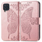 Butterfly Love Flowers Embossed Horizontal Flip Leather Case with Holder & Card Slots & Wallet & Lanyard