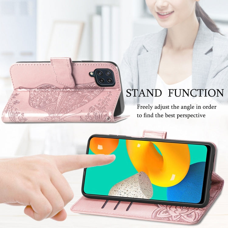 Butterfly Love Flowers Embossed Horizontal Flip Leather Case with Holder & Card Slots & Wallet & Lanyard