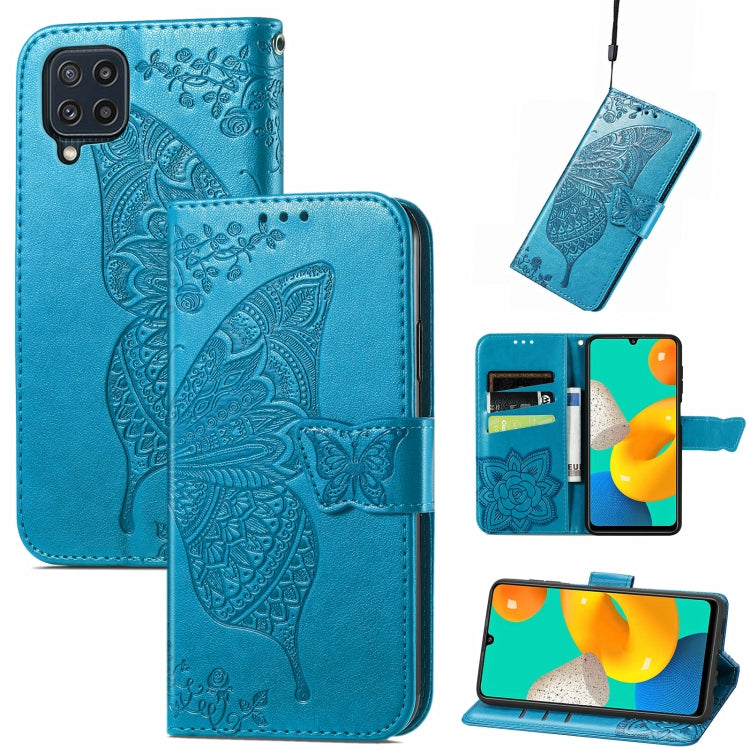 Butterfly Love Flowers Embossed Horizontal Flip Leather Case with Holder & Card Slots & Wallet & Lanyard