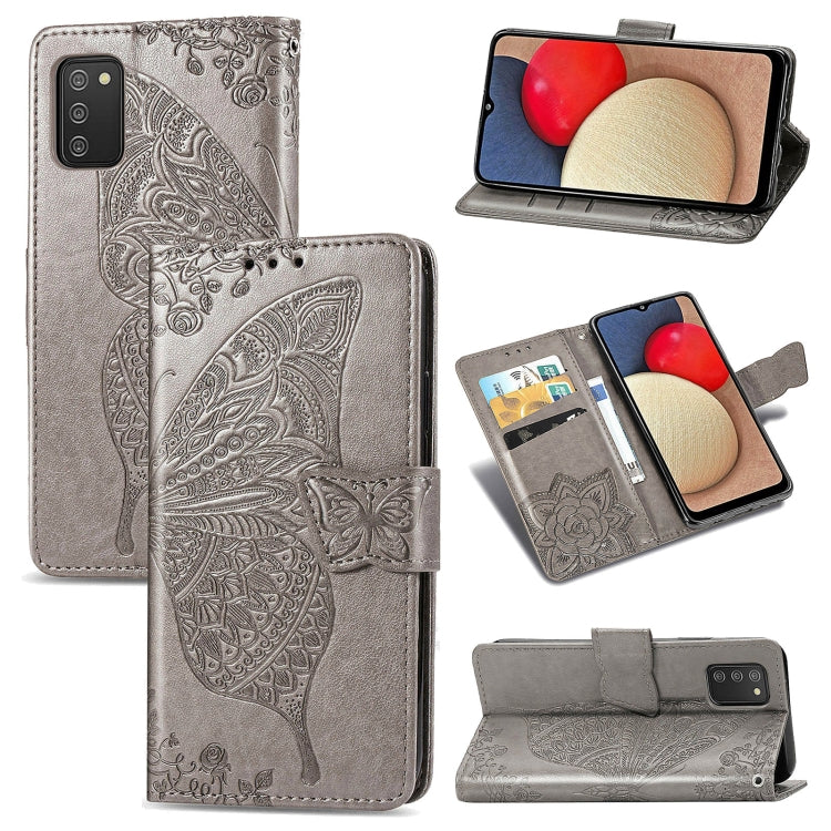 Butterfly Love Flowers Embossed Horizontal Flip Leather Case with Holder & Card Slots & Wallet & Lanyard