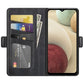 For Samsung Galaxy F12 / M12 Dual-side Magnetic Buckle Horizontal Flip Leather Case with Holder & Card Slots & Wallet